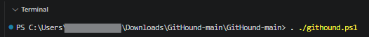 GitHound module loading